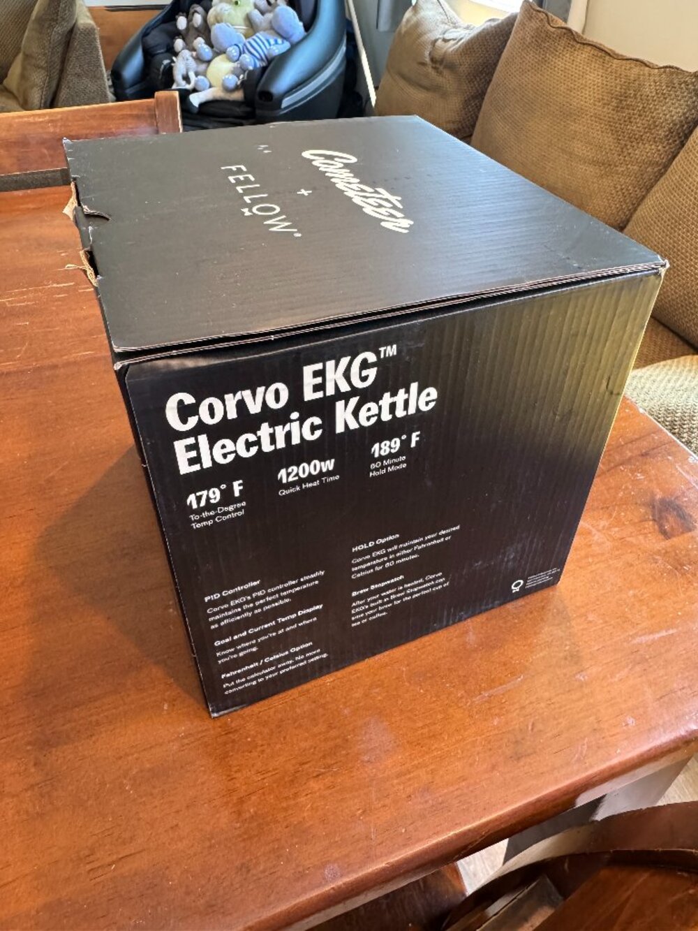 Fellow Corvo EKG Electric Kettle - Matte Black - New/Sealed (Cometeer x Fellow)